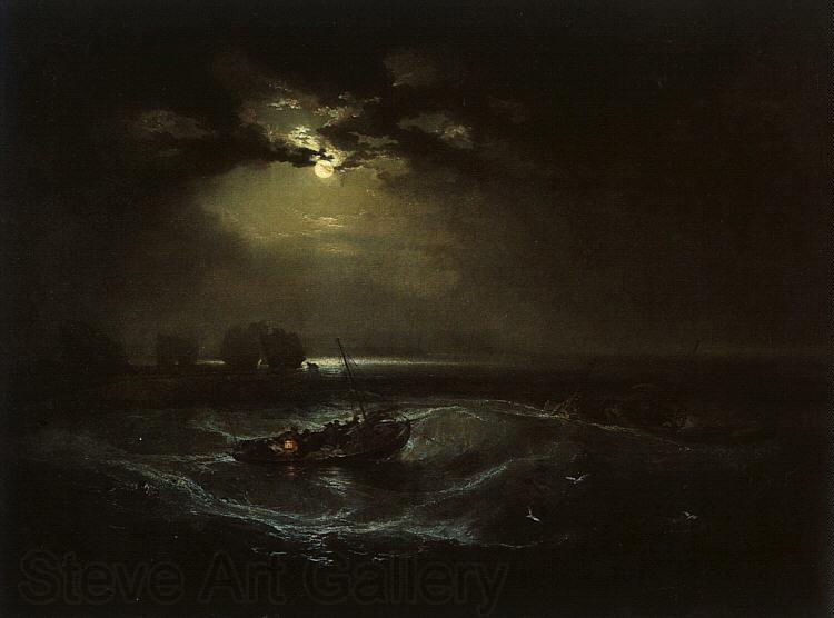 Joseph Mallord William Turner Fishermen at Sea  (The Cholmeley Sea Piece) France oil painting art